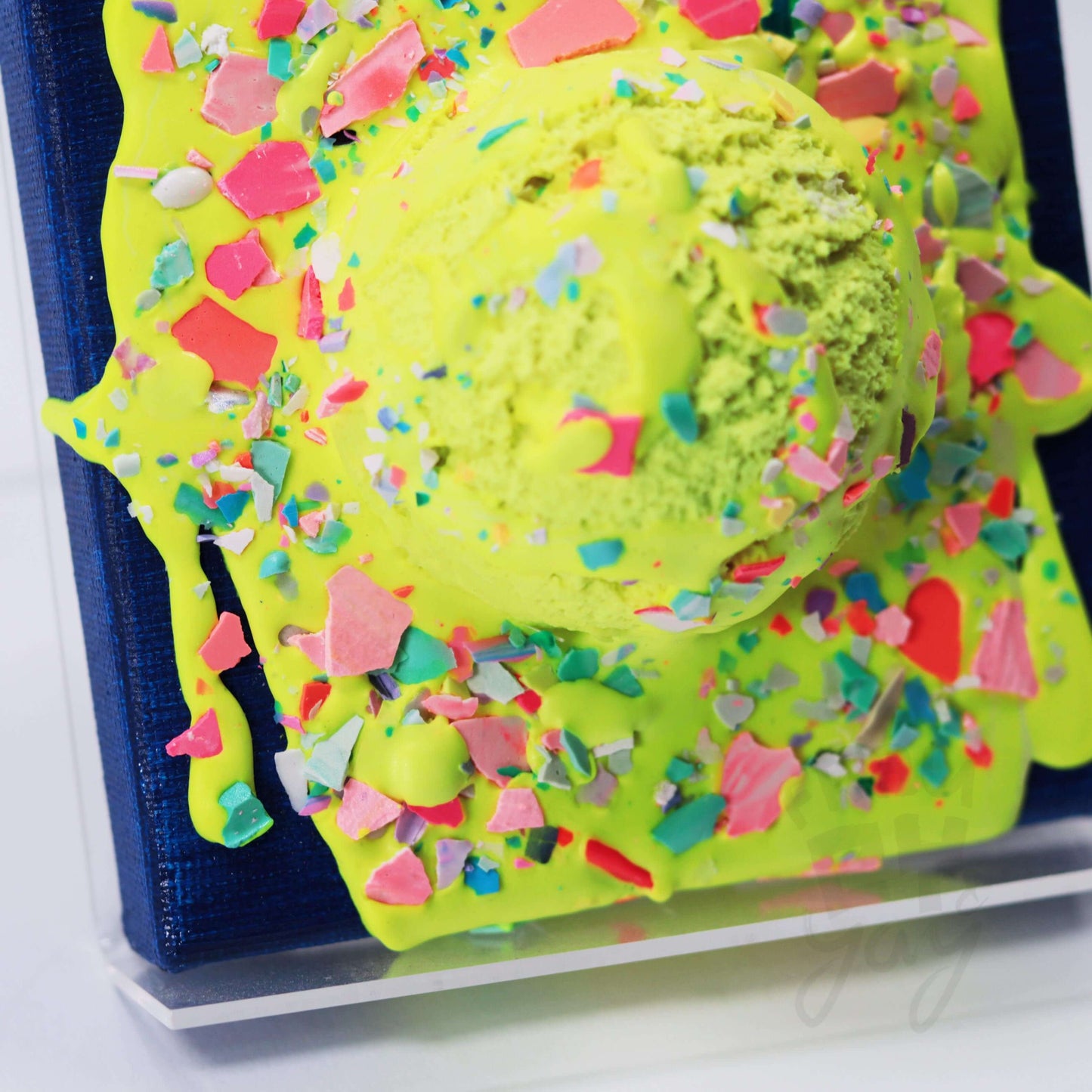 1 Kugel Eis Zitrone 10×10×5