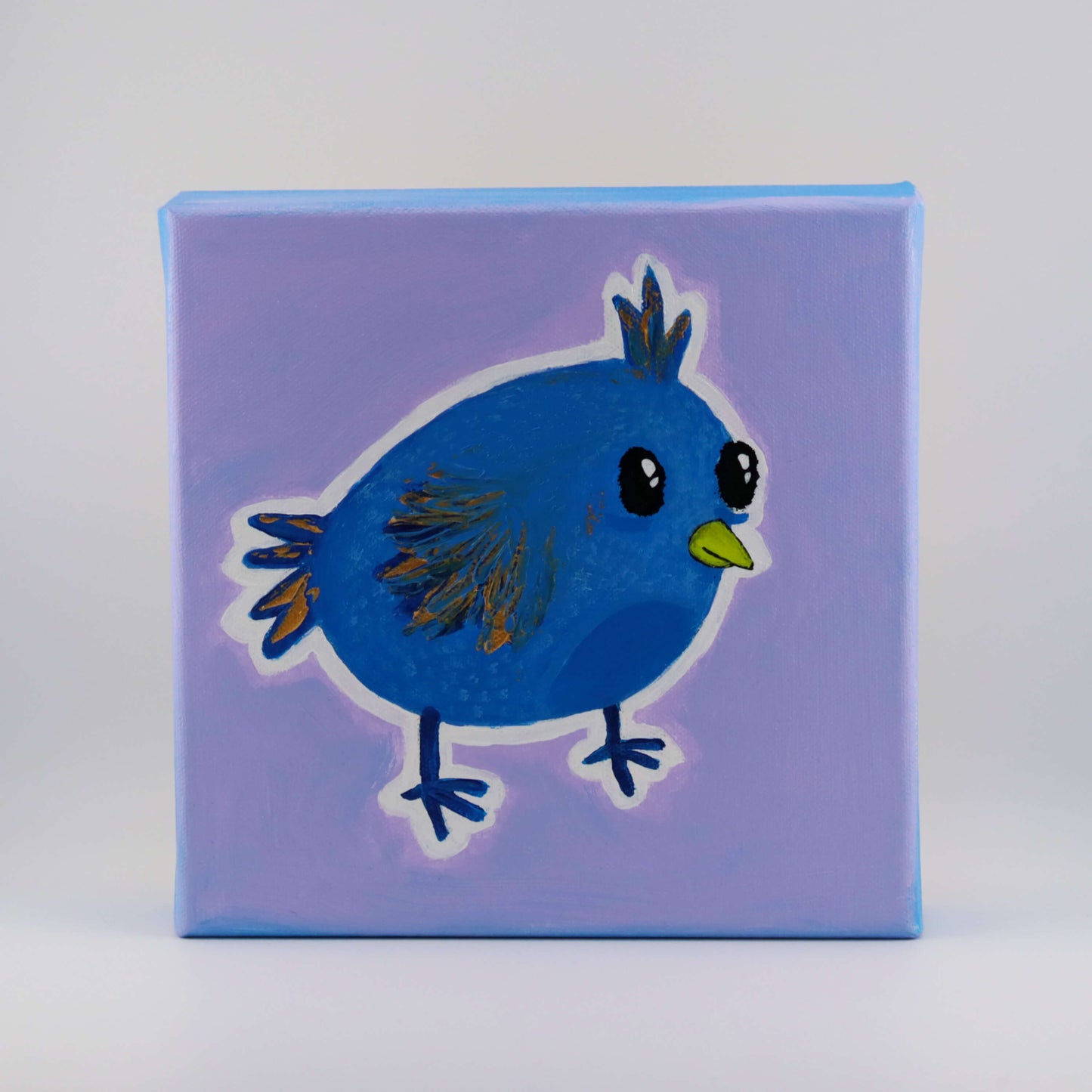 3D Leinwand - Blue bird