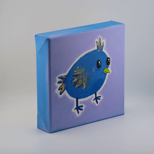 3D Leinwand - Blue bird