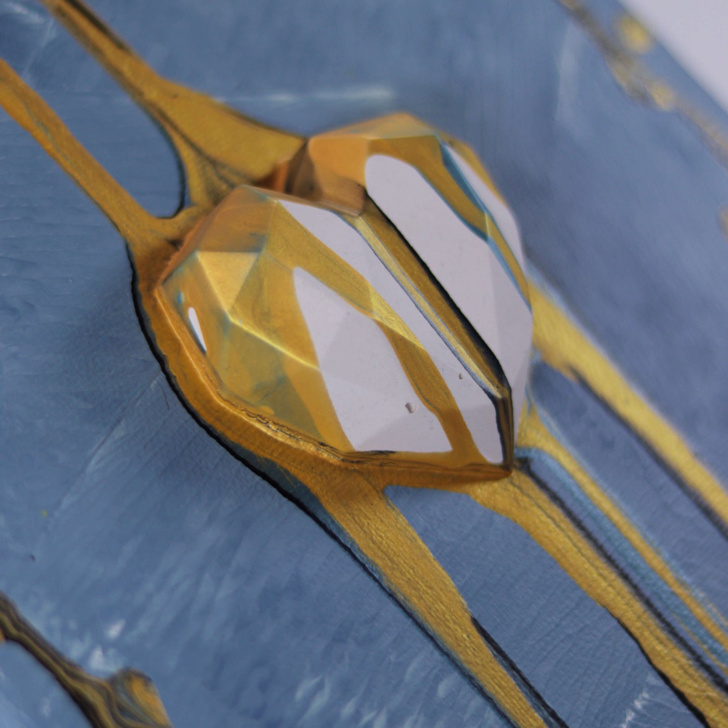 3D Art - liquid heart blue