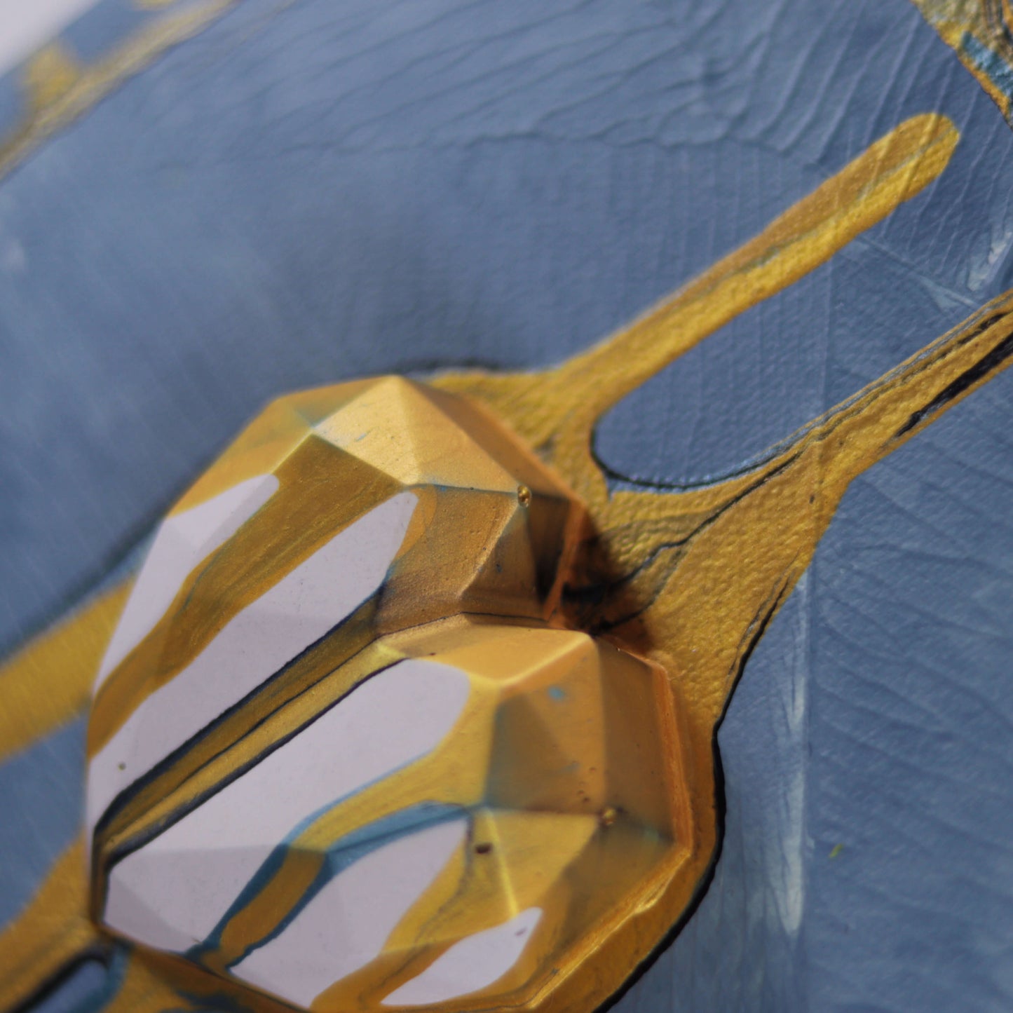 3D Art - liquid heart blue
