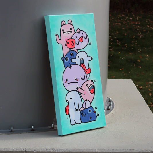 3D Leinwand - Meine Monsterchen