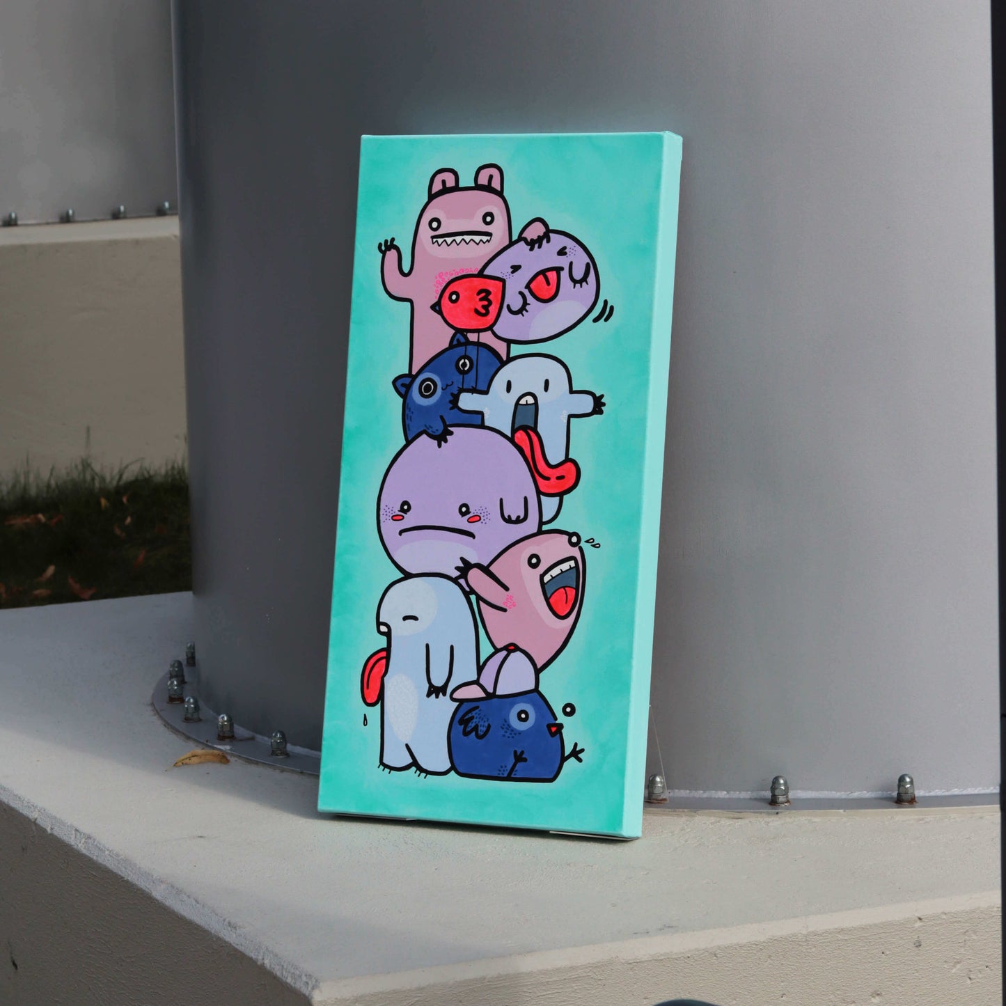 3D Leinwand - Meine Monsterchen