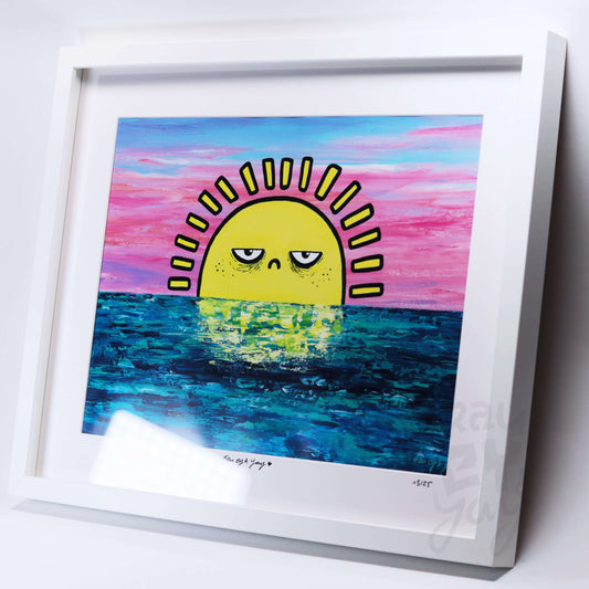 Kunstdruck DinA3 Sonne müde