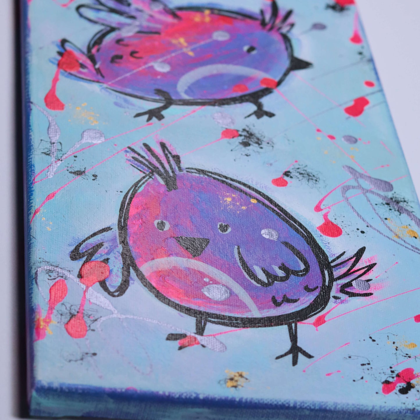 60×20 cm - 3 Vögel