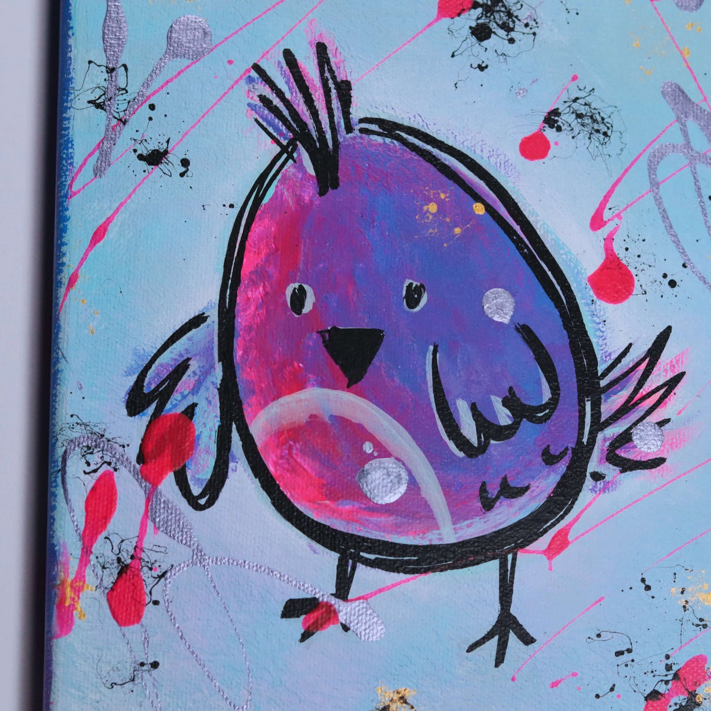 60×20 cm - 3 Vögel
