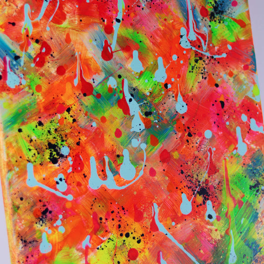 40×30 cm - Abstrakt Neon