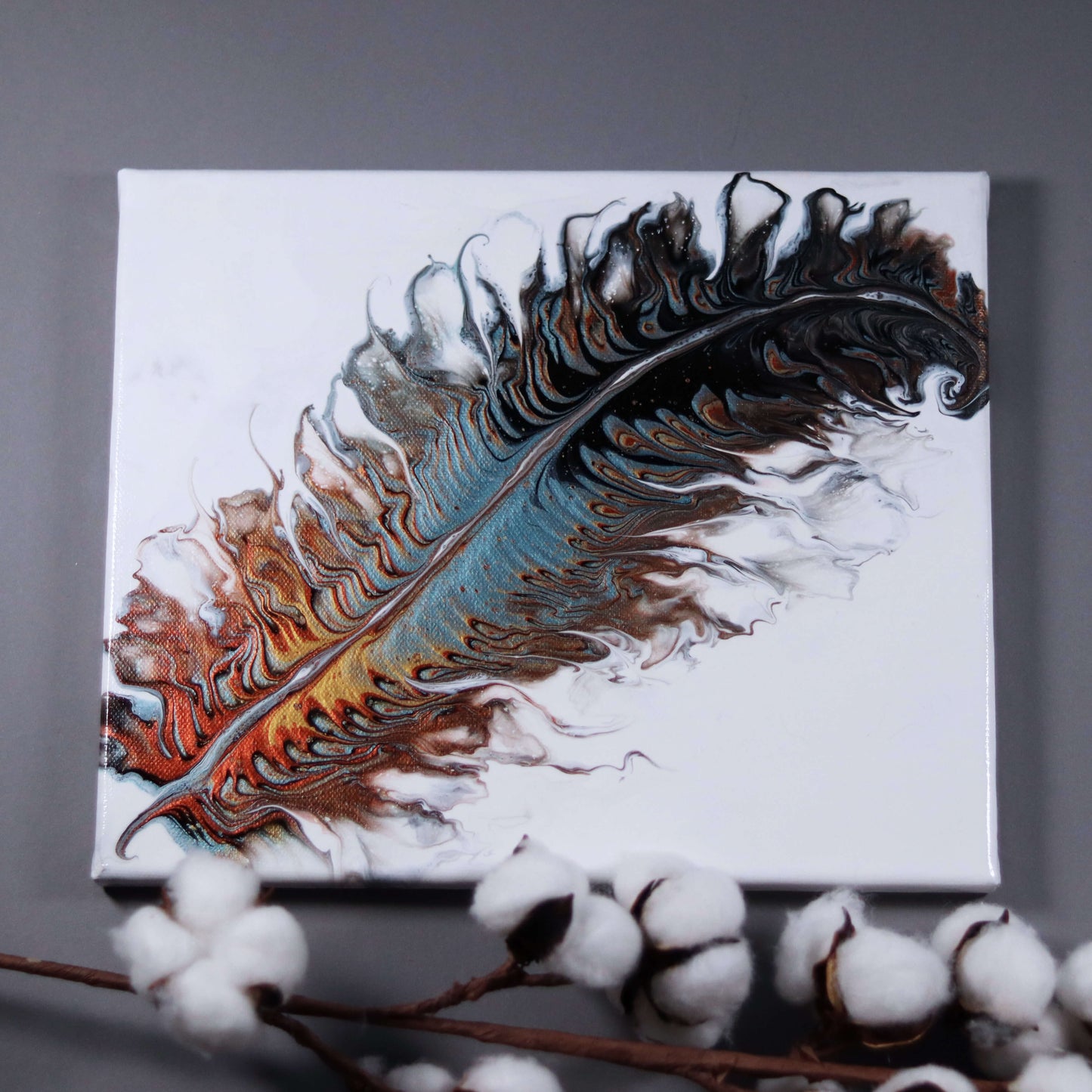 30×25 cm - Feather