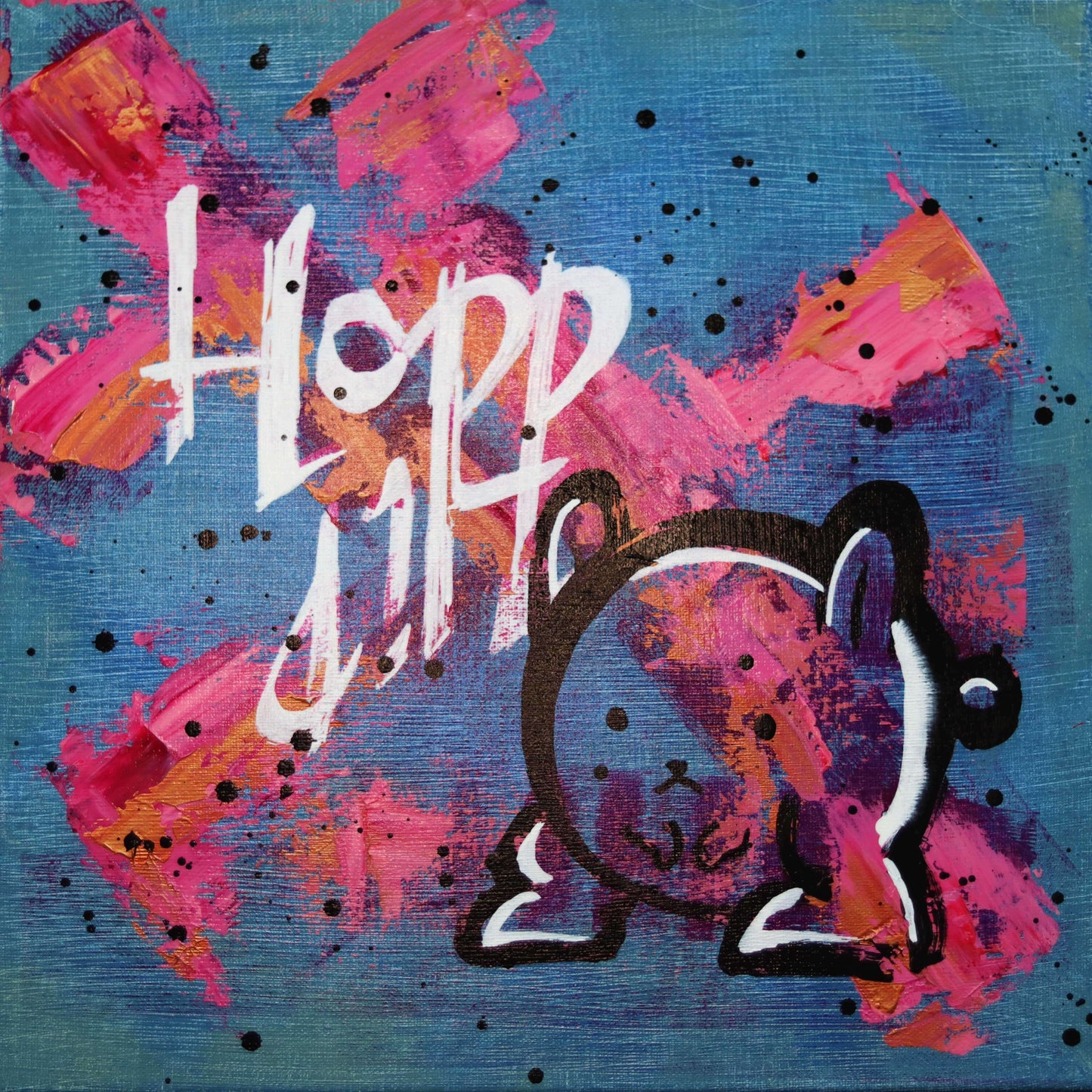 40×40 cm - Hopp Hip Rabbit