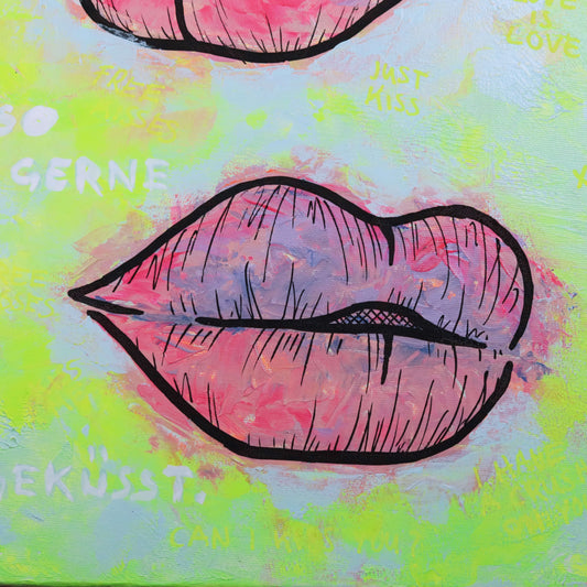 40×30 cm - Ich hätte dich so gerne geküsst