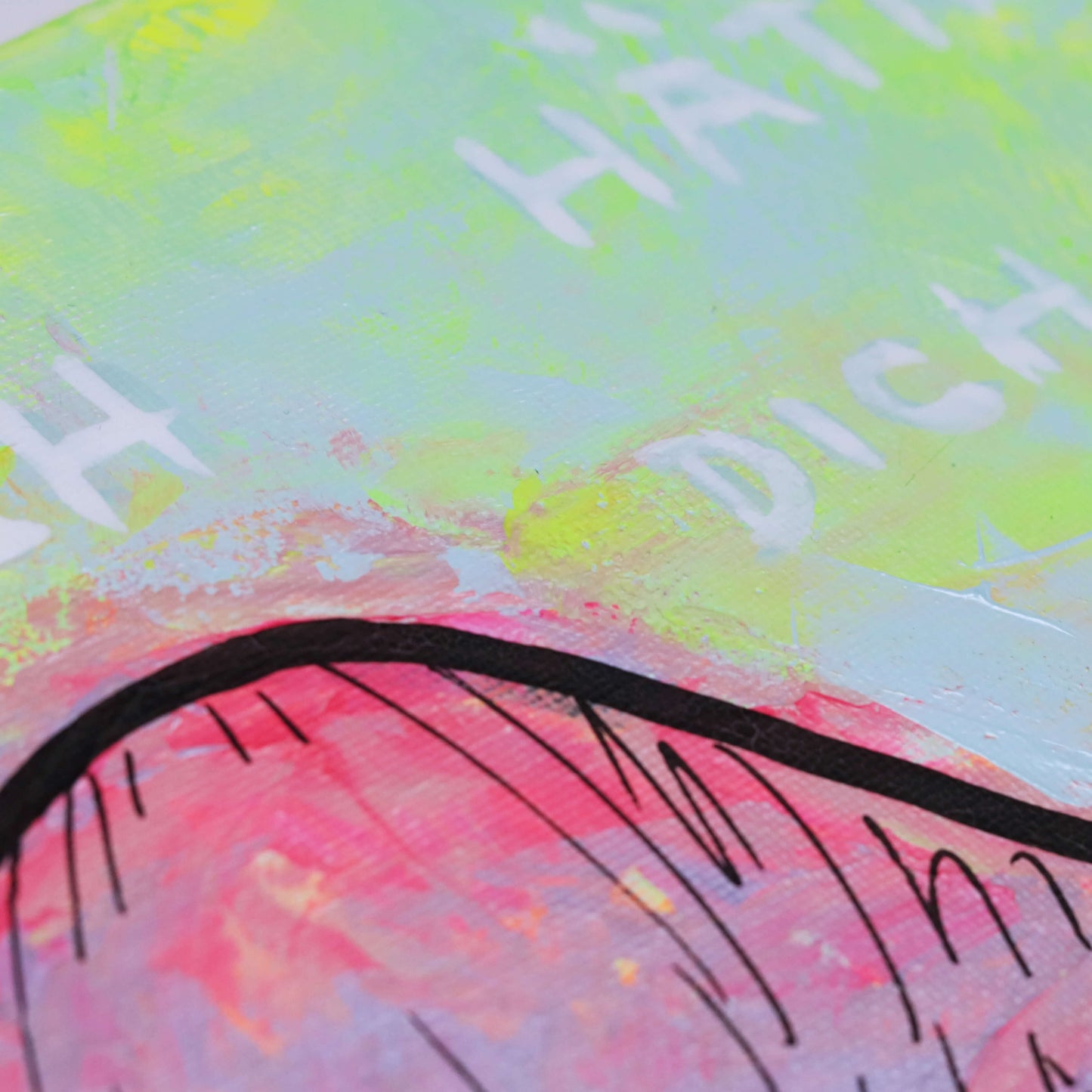 40×30 cm - Ich hätte dich so gerne geküsst