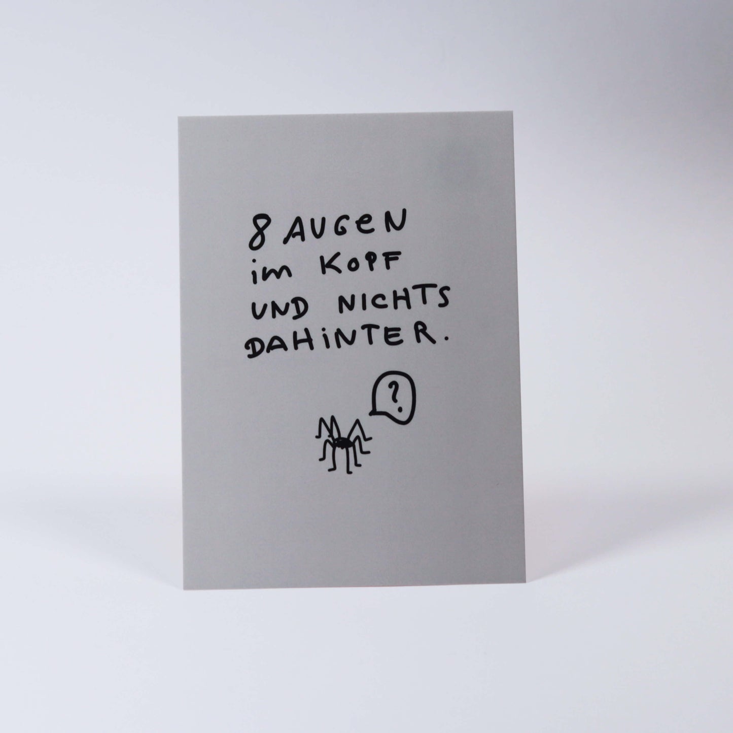 Postkarte 8 Augen im Kopf ...