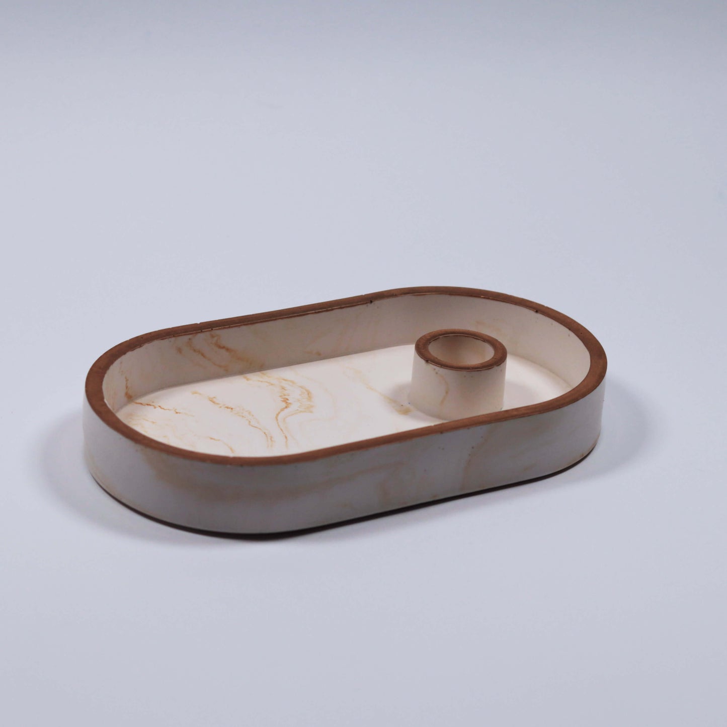 Tablett Oval für Stabkerze