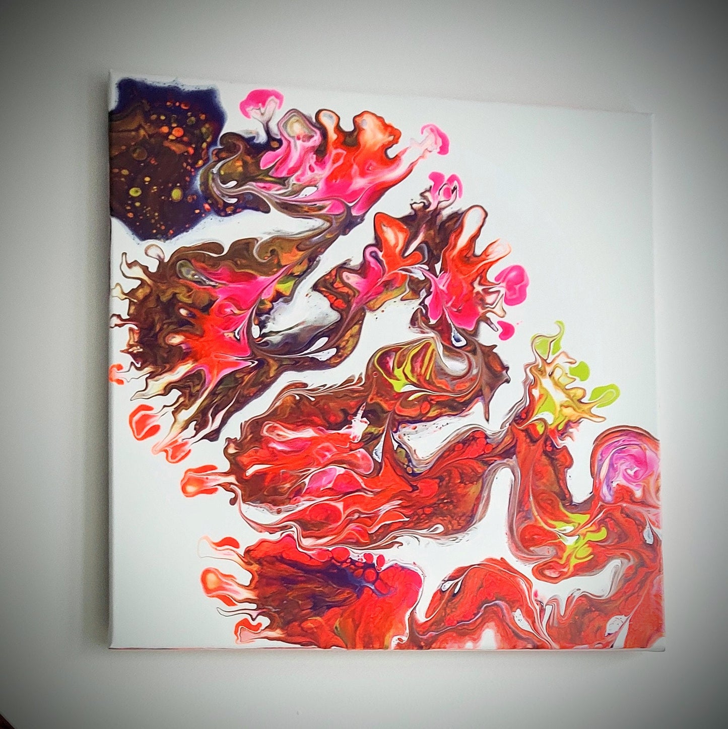 40×40 cm - lava on ice