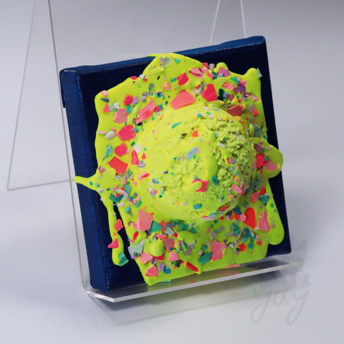1 Kugel Eis Zitrone 10×10×5
