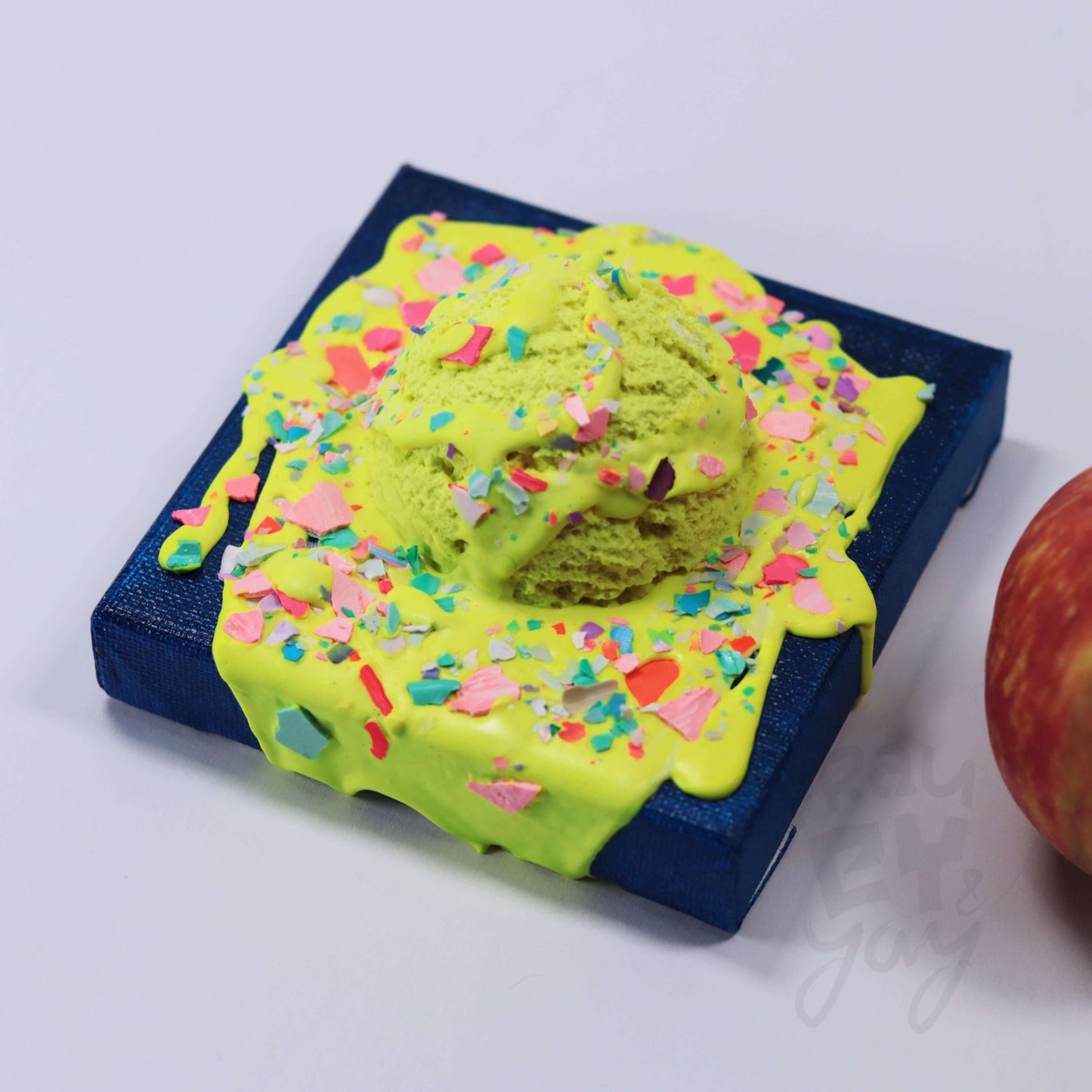 1 Kugel Eis Zitrone 10×10×5