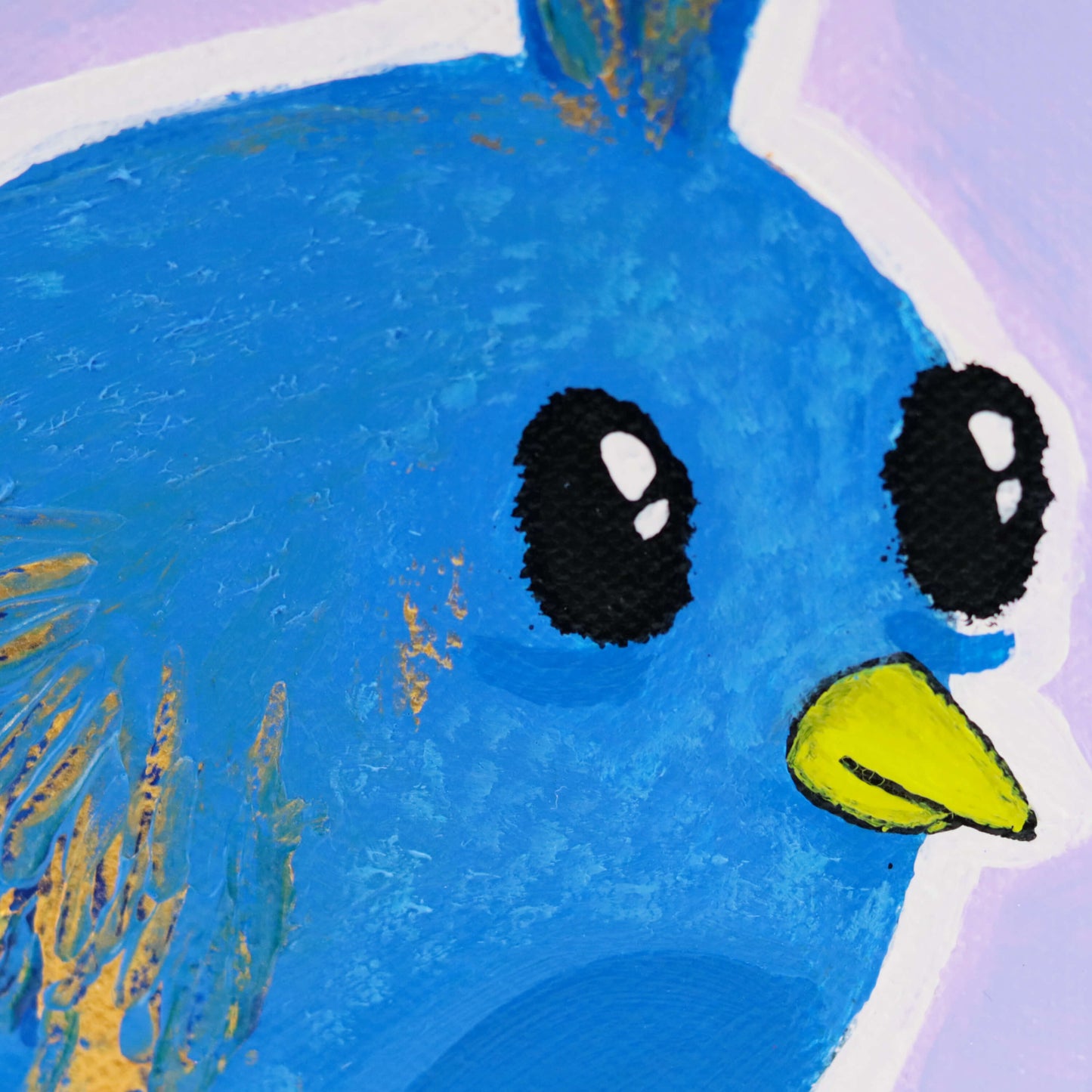 3D Leinwand - Blue bird