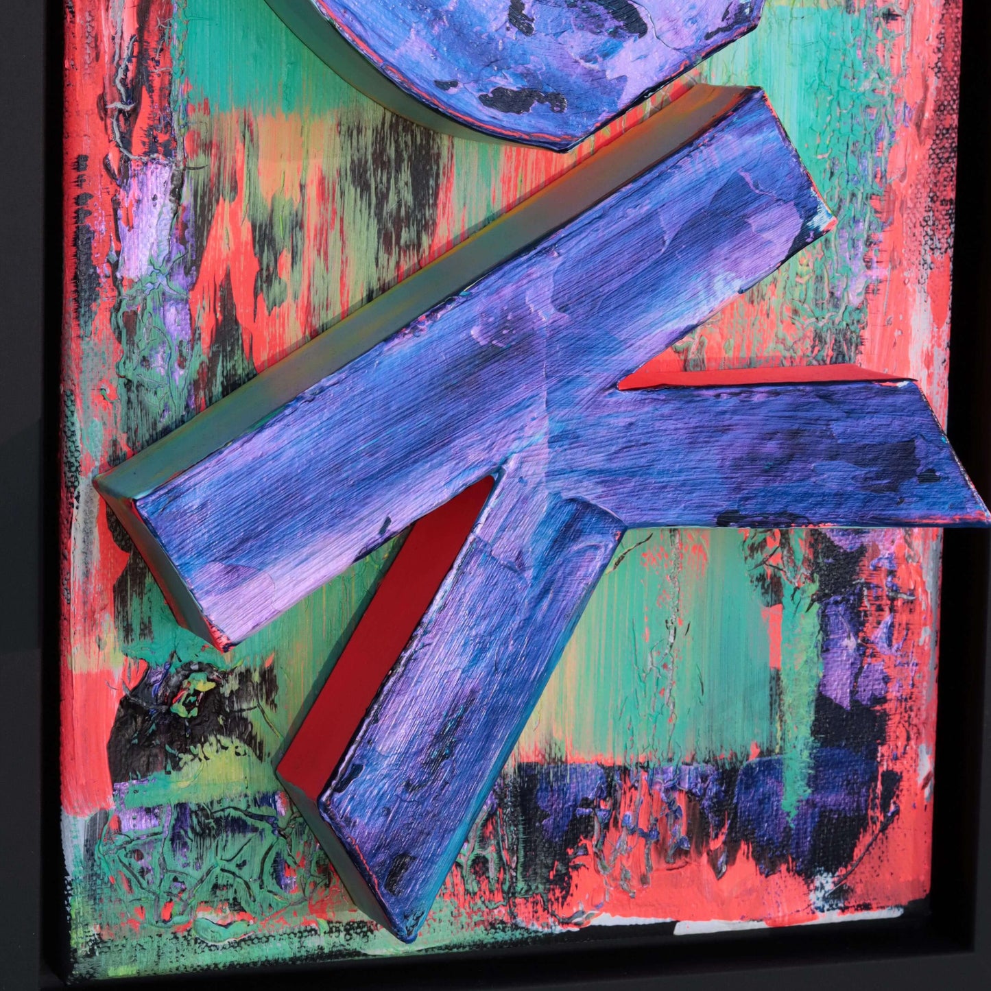 22×62×5 3D Art - F*ck gerahmt