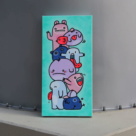 3D Leinwand - Meine Monsterchen