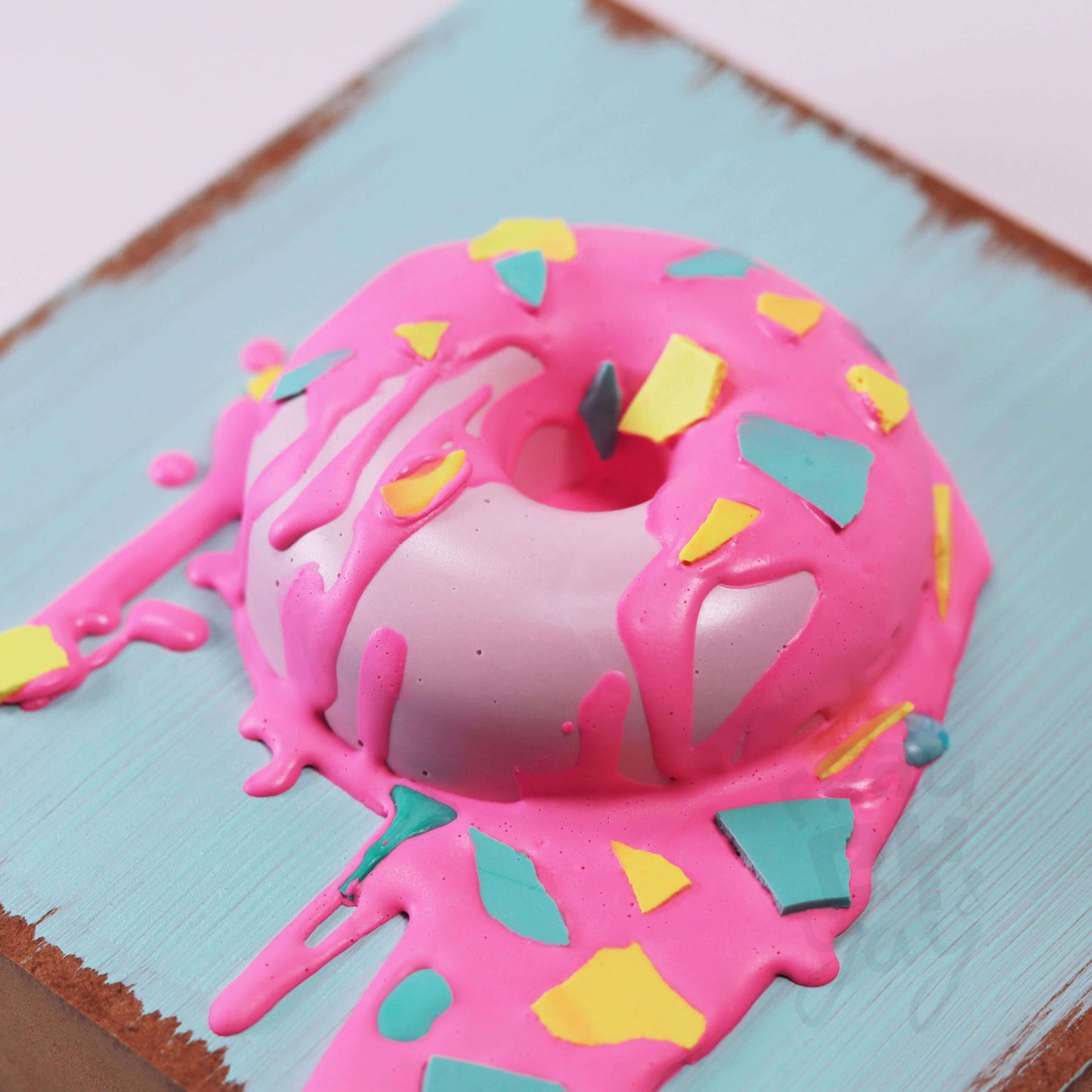 15×15×6 DonART pink mint Massivholz