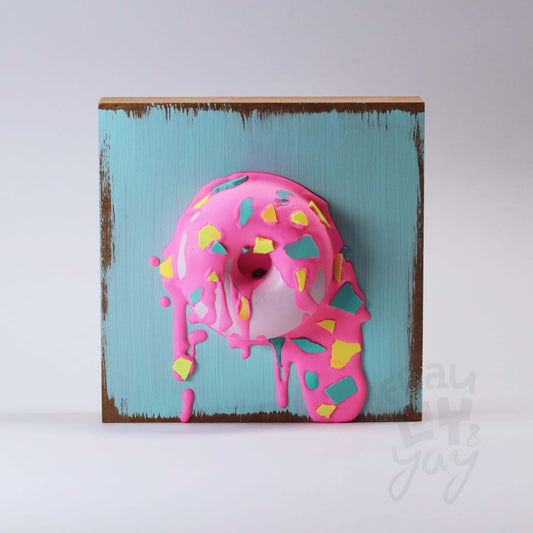 15×15×6 DonART pink mint Massivholz