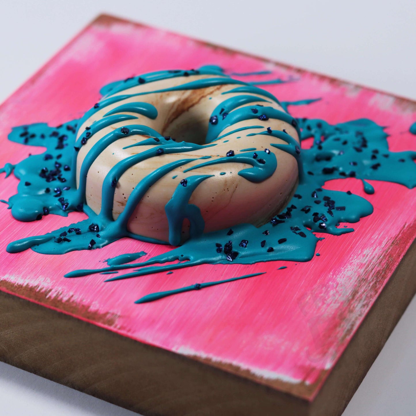 15×15×6 DonART pink schlumpf Massivholz