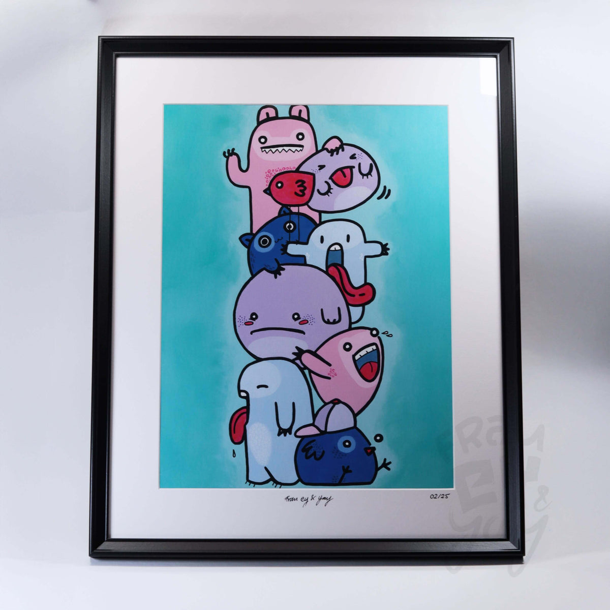 Kunstdruck DinA3 meine Monsterchen