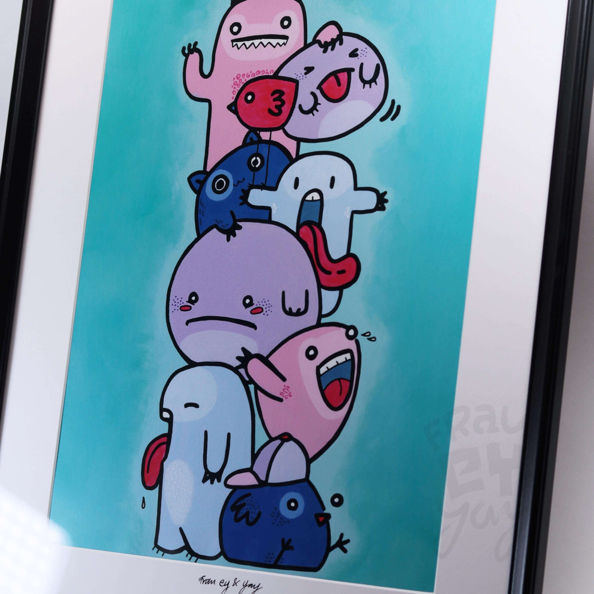 Kunstdruck DinA3 meine Monsterchen