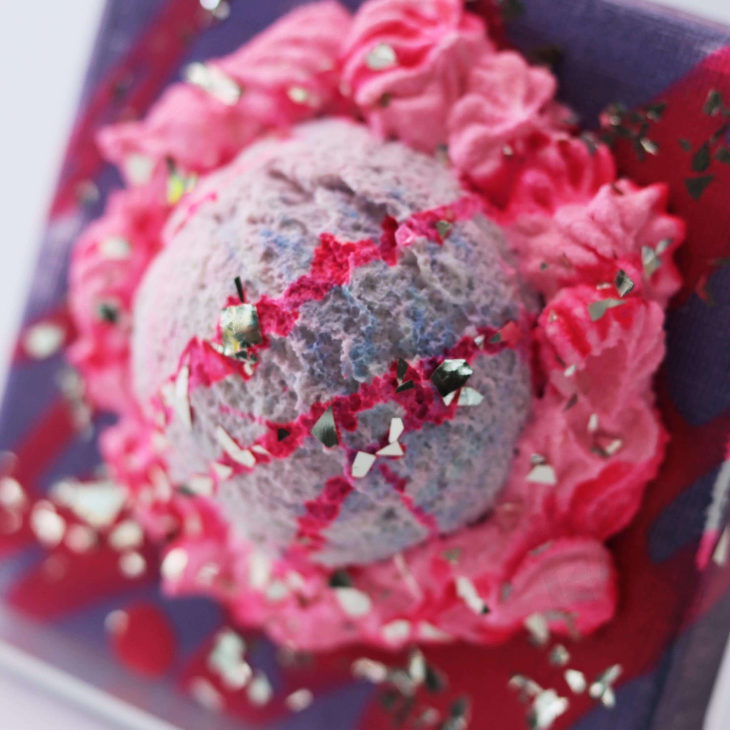 1 Kugel Eis Lavendel Himbeere 10×10×5