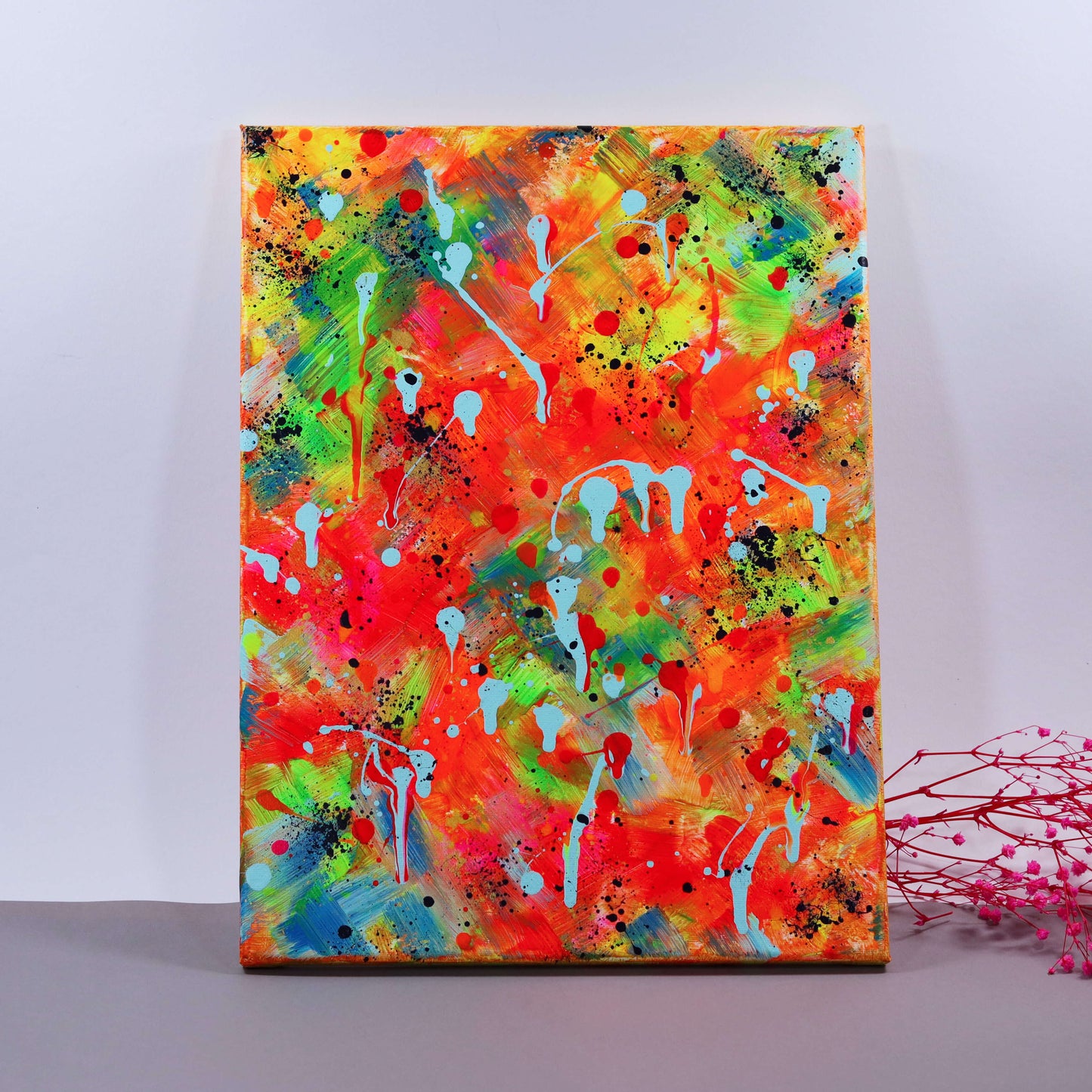 40×30 cm - Abstrakt Neon