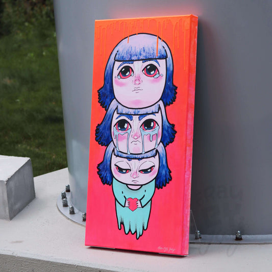 80x40x5 Leinwand - Childhood