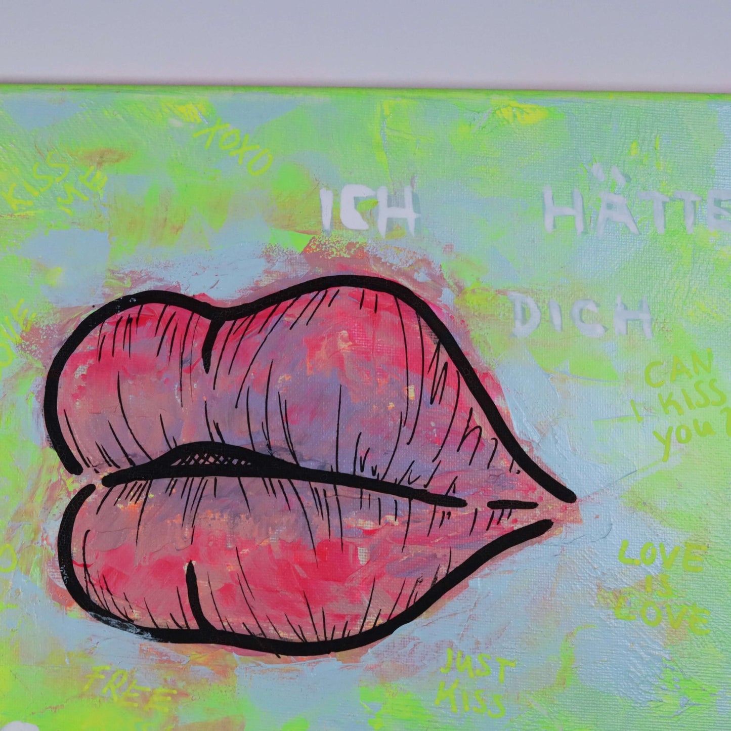 40×30 cm - Ich hätte dich so gerne geküsst