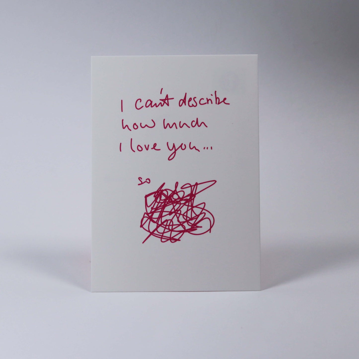 Postkarte I can't describe ...